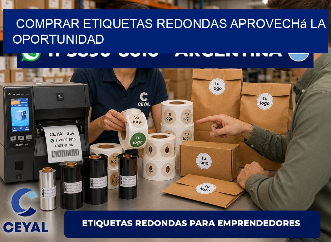 COMPRAR ETIQUETAS REDONDAS Aprovechá la oportunidad