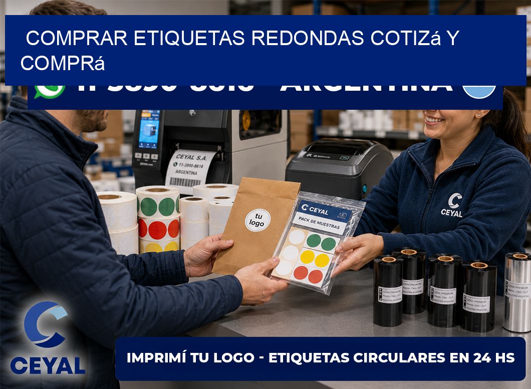 COMPRAR ETIQUETAS REDONDAS Cotizá y comprá