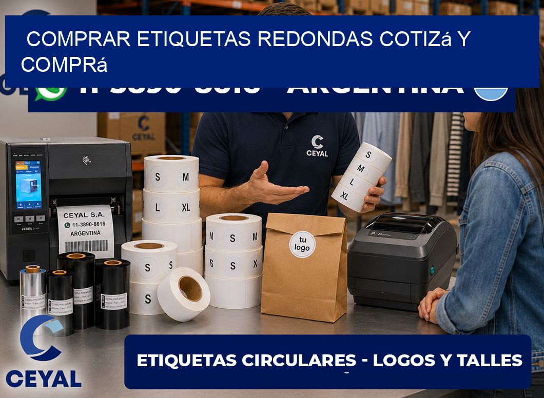 COMPRAR ETIQUETAS REDONDAS Cotizá y comprá
