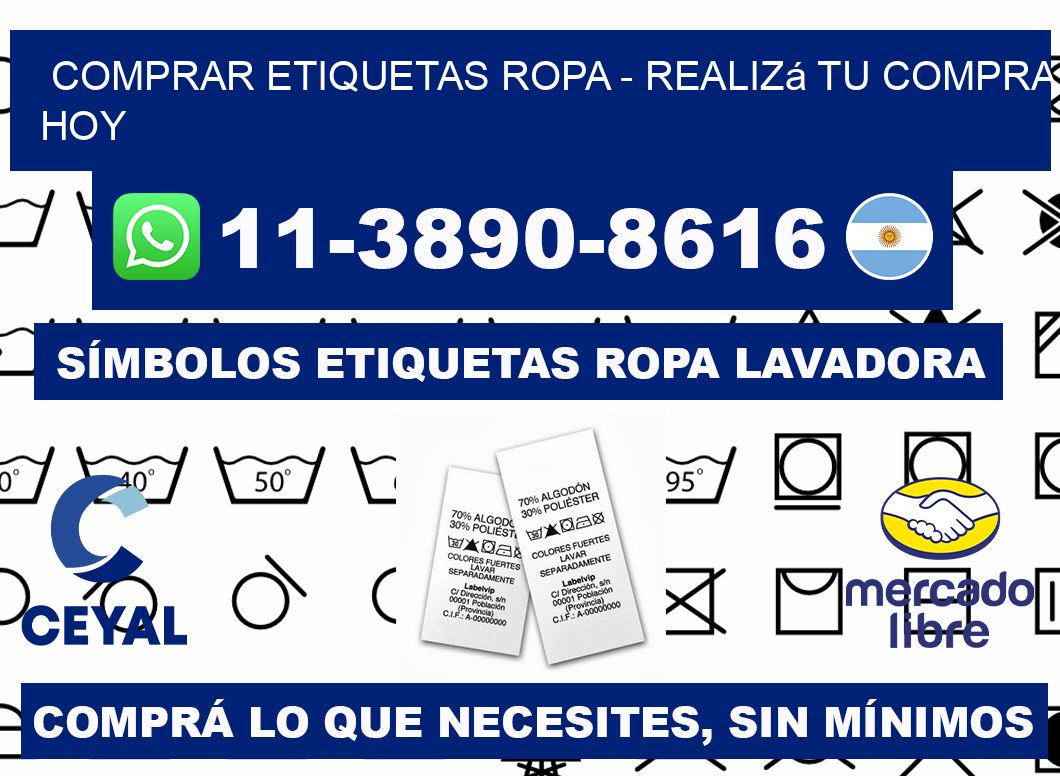 COMPRAR ETIQUETAS ROPA - Realizá tu compra hoy