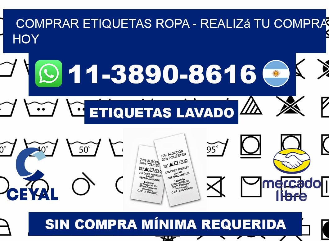 COMPRAR ETIQUETAS ROPA - Realizá tu compra hoy