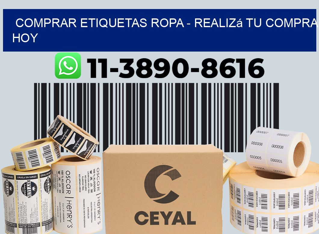 COMPRAR ETIQUETAS ROPA - Realizá tu compra hoy
