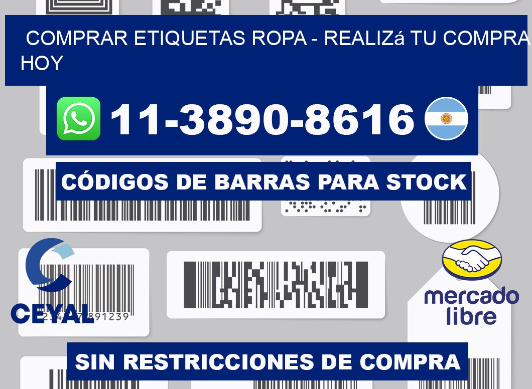 COMPRAR ETIQUETAS ROPA - Realizá tu compra hoy