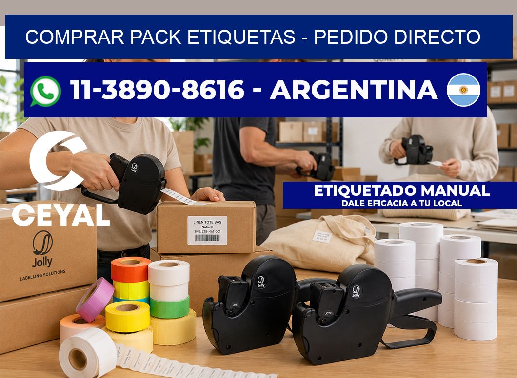 COMPRAR PACK ETIQUETAS - Pedido directo