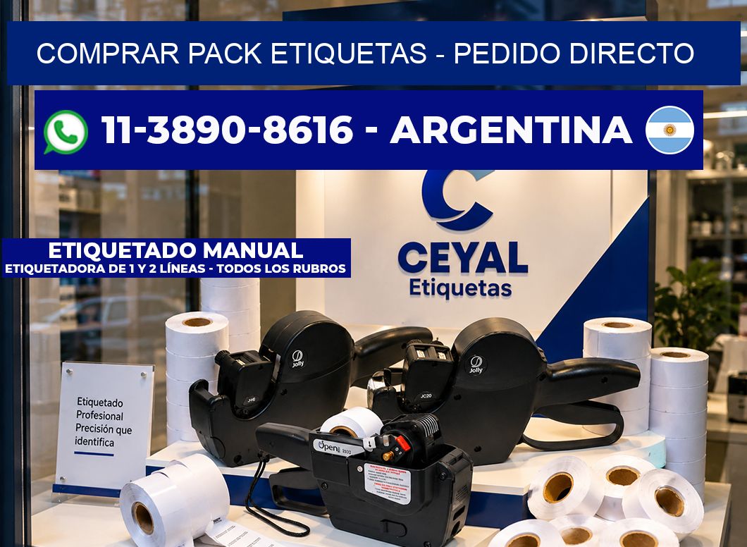 COMPRAR PACK ETIQUETAS - Pedido directo