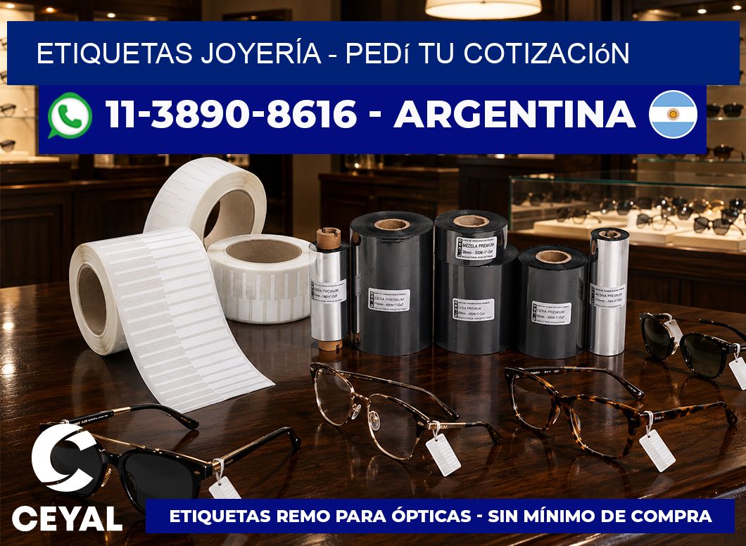 ETIQUETAS JOYERÍA - Pedí tu cotización
