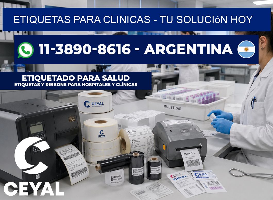 ETIQUETAS PARA CLINICAS - Tu solución hoy