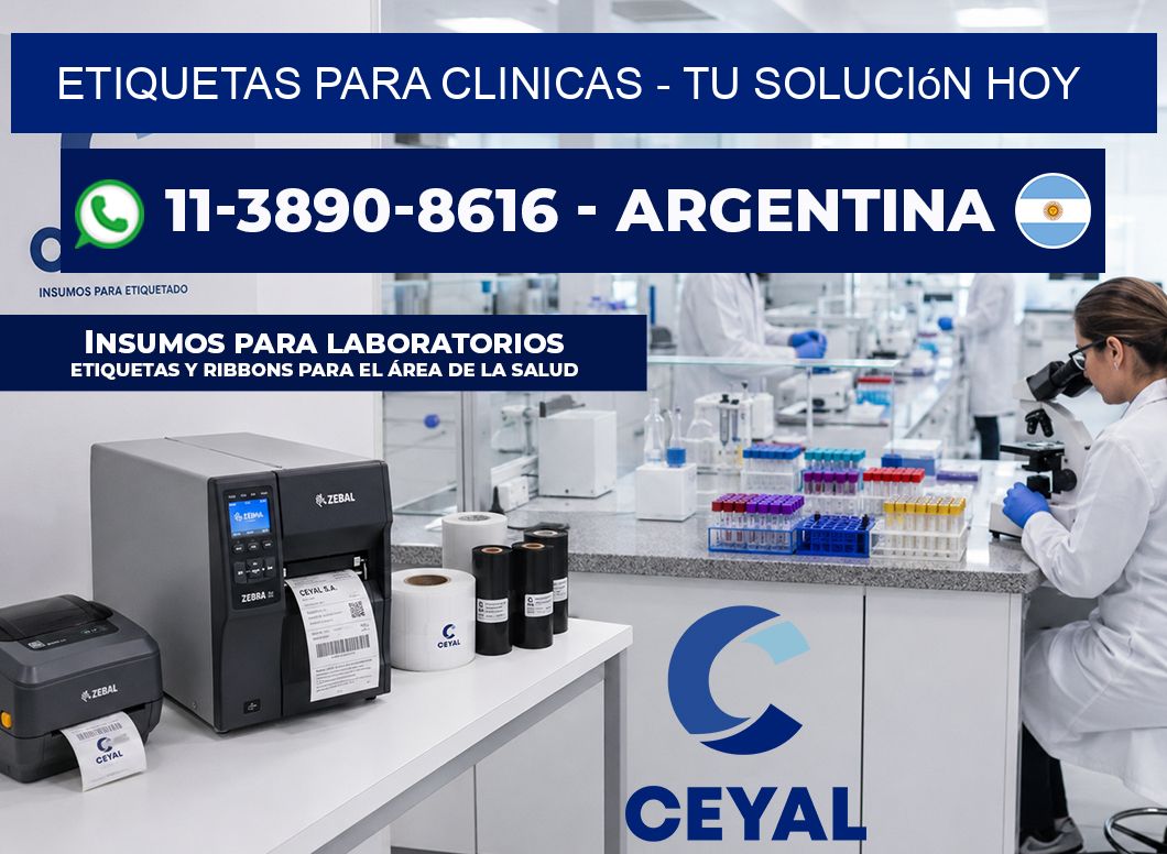 ETIQUETAS PARA CLINICAS - Tu solución hoy
