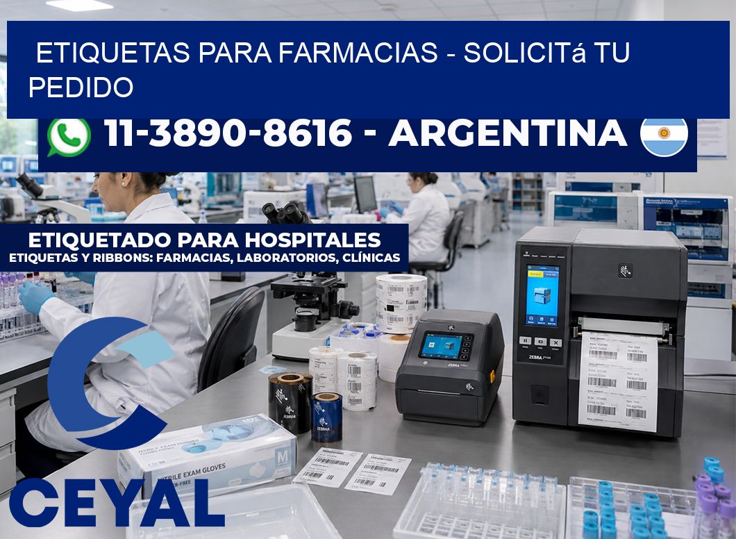 ETIQUETAS PARA FARMACIAS - Solicitá tu pedido