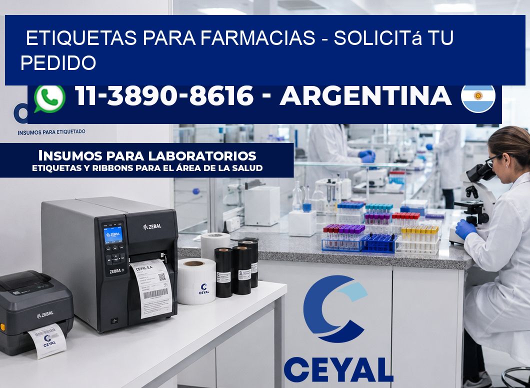 ETIQUETAS PARA FARMACIAS - Solicitá tu pedido