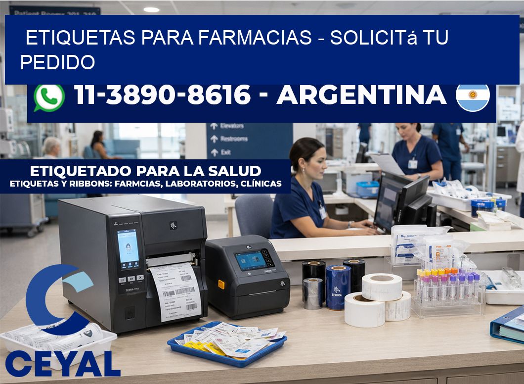 ETIQUETAS PARA FARMACIAS - Solicitá tu pedido
