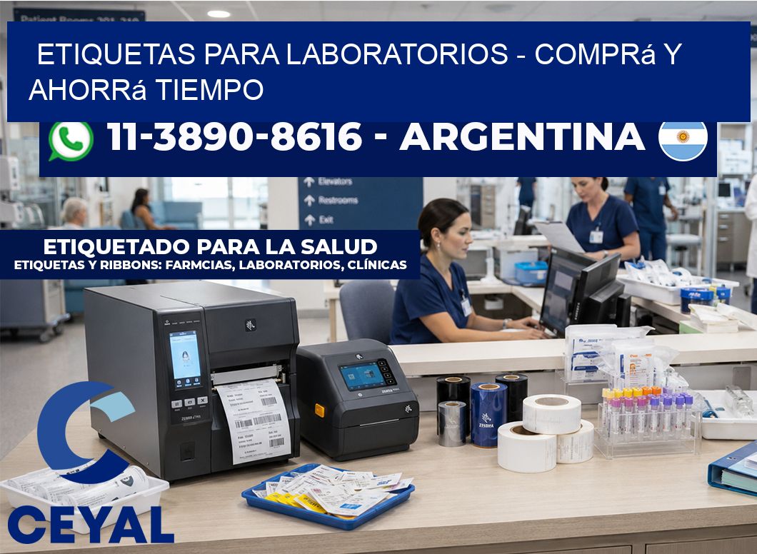 ETIQUETAS PARA LABORATORIOS - Comprá y ahorrá tiempo