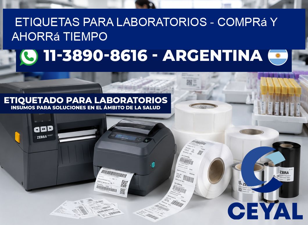 ETIQUETAS PARA LABORATORIOS - Comprá y ahorrá tiempo