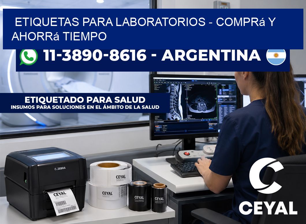ETIQUETAS PARA LABORATORIOS – Comprá y ahorrá tiempo