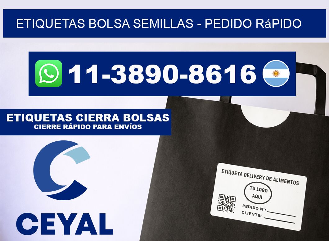 Etiquetas Bolsa semillas - Pedido rápido