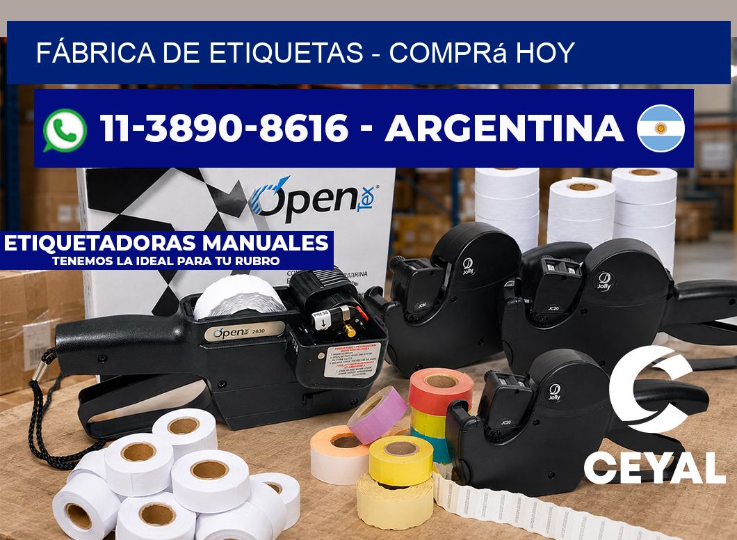 FÁBRICA DE ETIQUETAS - Comprá hoy