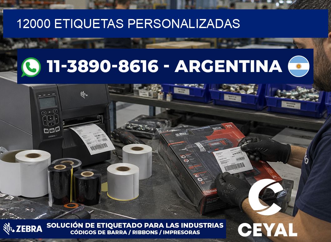 12000 ETIQUETAS PERSONALIZADAS