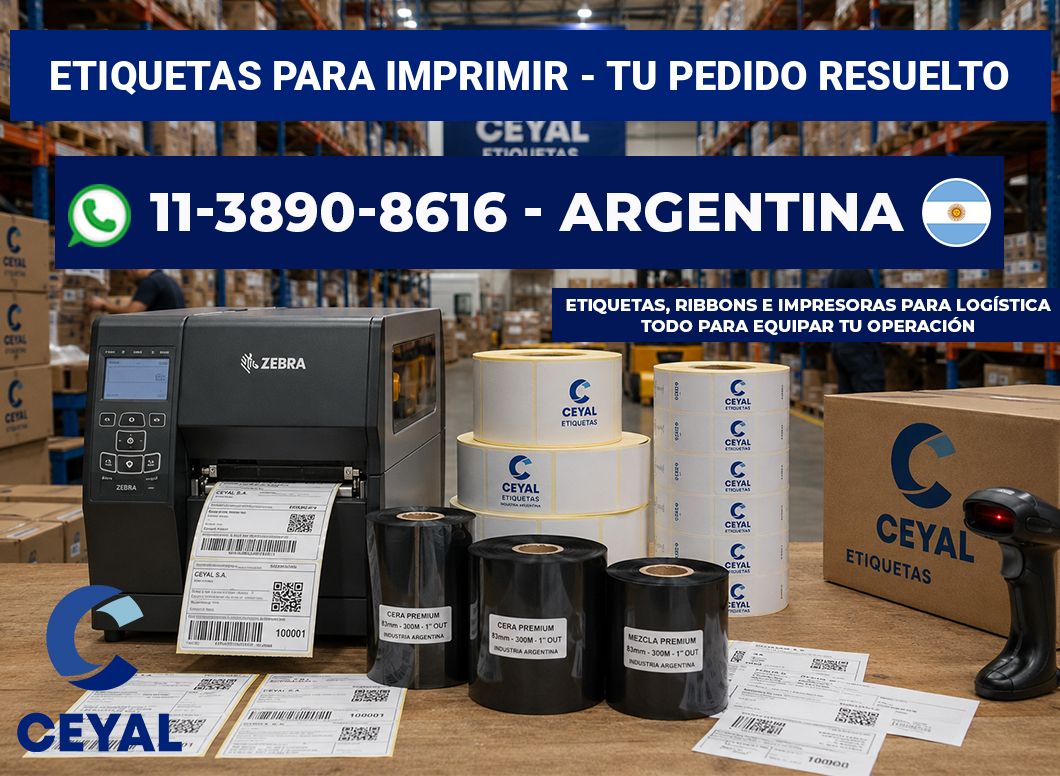 ETIQUETAS PARA IMPRIMIR - Tu pedido resuelto