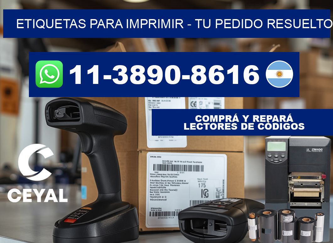 ETIQUETAS PARA IMPRIMIR - Tu pedido resuelto