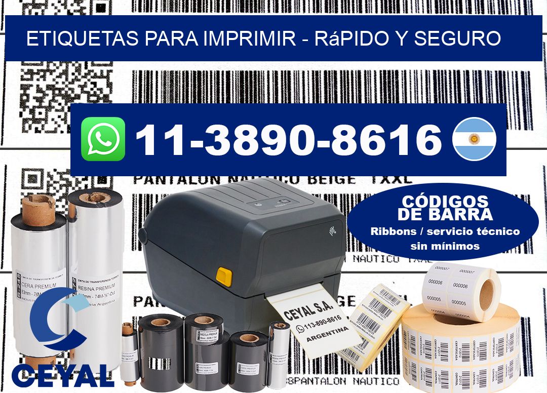 ETIQUETAS PARA IMPRIMIR - rápido y seguro