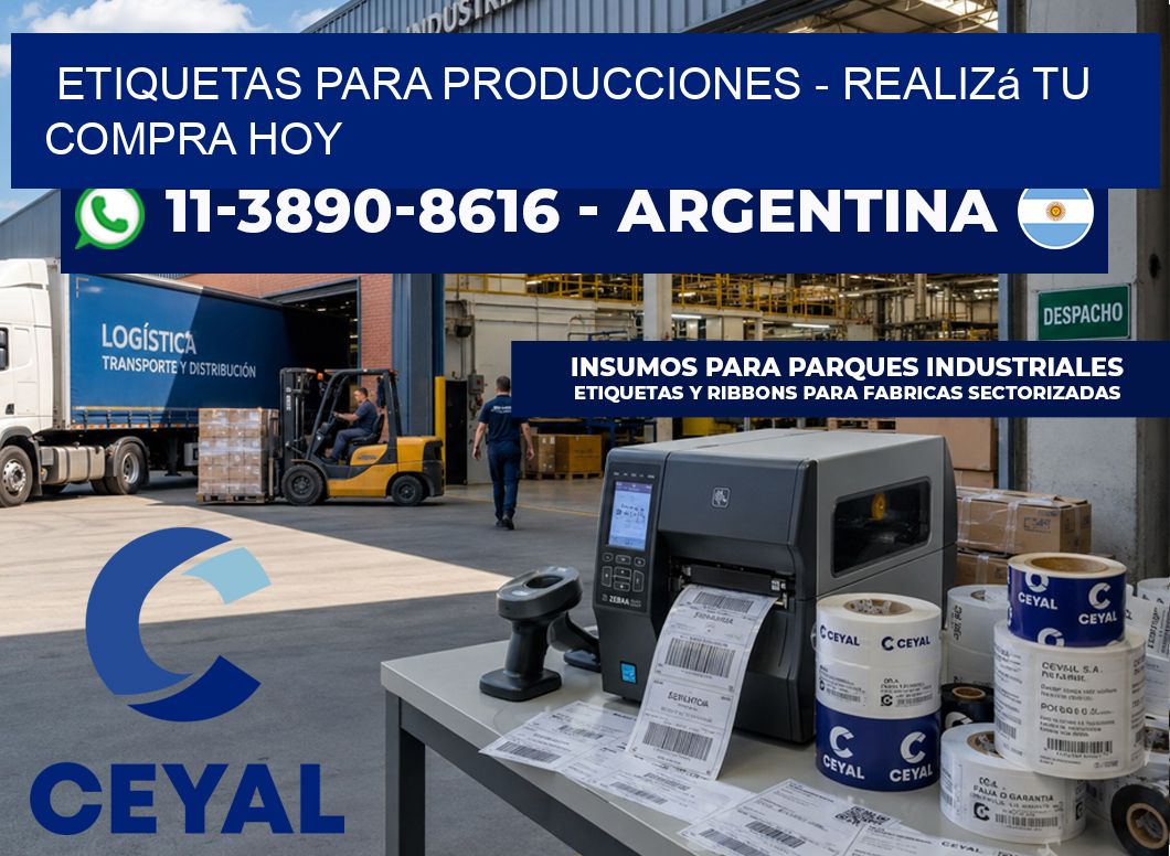 ETIQUETAS PARA PRODUCCIONES – Realizá tu compra hoy