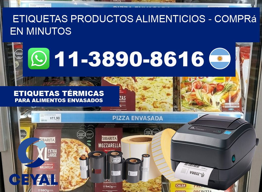 ETIQUETAS PRODUCTOS ALIMENTICIOS – Comprá en minutos