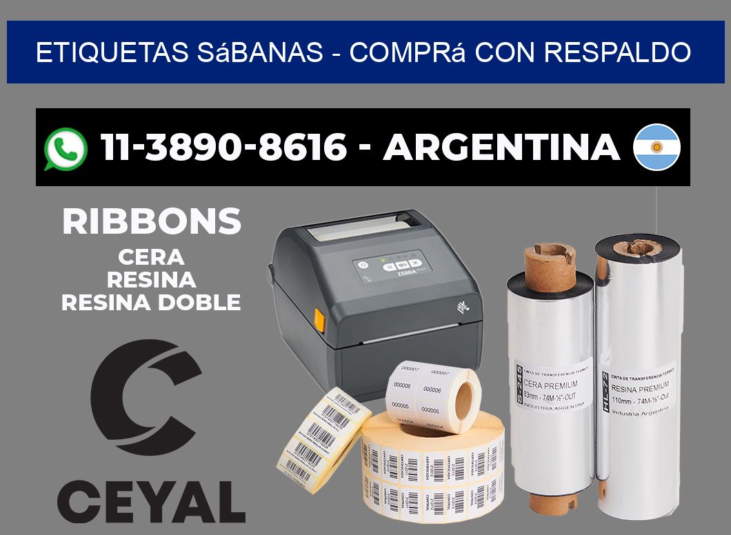 Etiquetas Sábanas - Comprá con respaldo