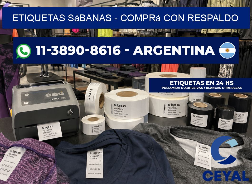 Etiquetas Sábanas – Comprá con respaldo