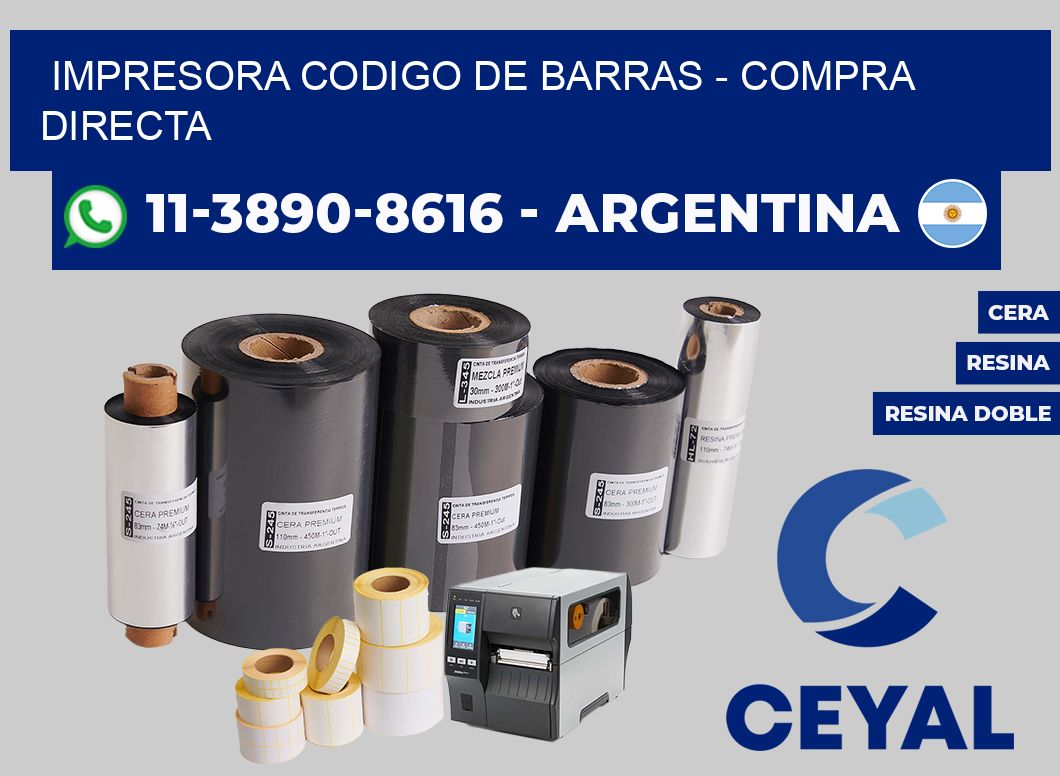 IMPRESORA CODIGO DE BARRAS - Compra directa