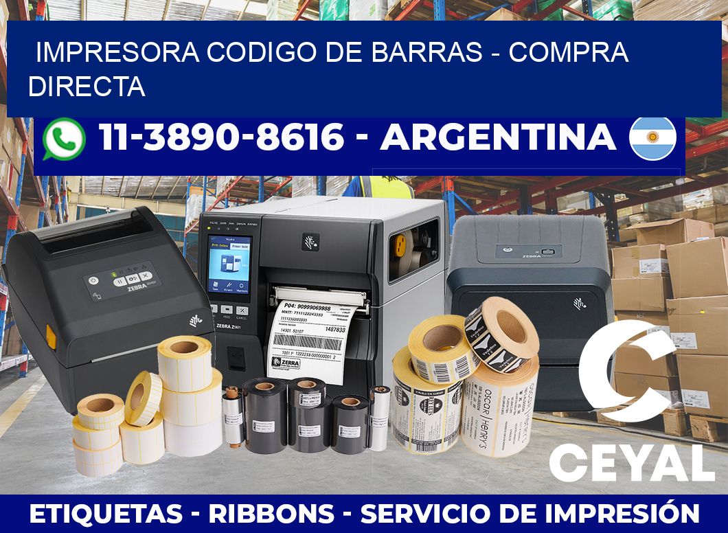 IMPRESORA CODIGO DE BARRAS – Compra directa