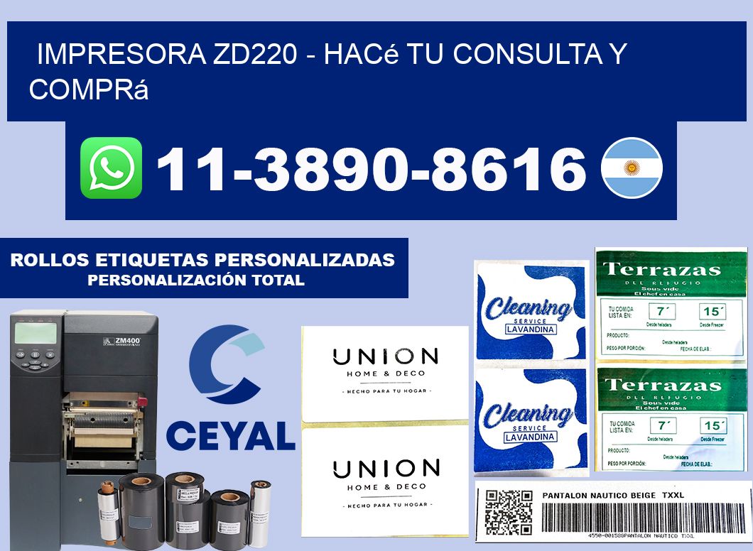 IMPRESORA ZD220 - Hacé tu consulta y comprá