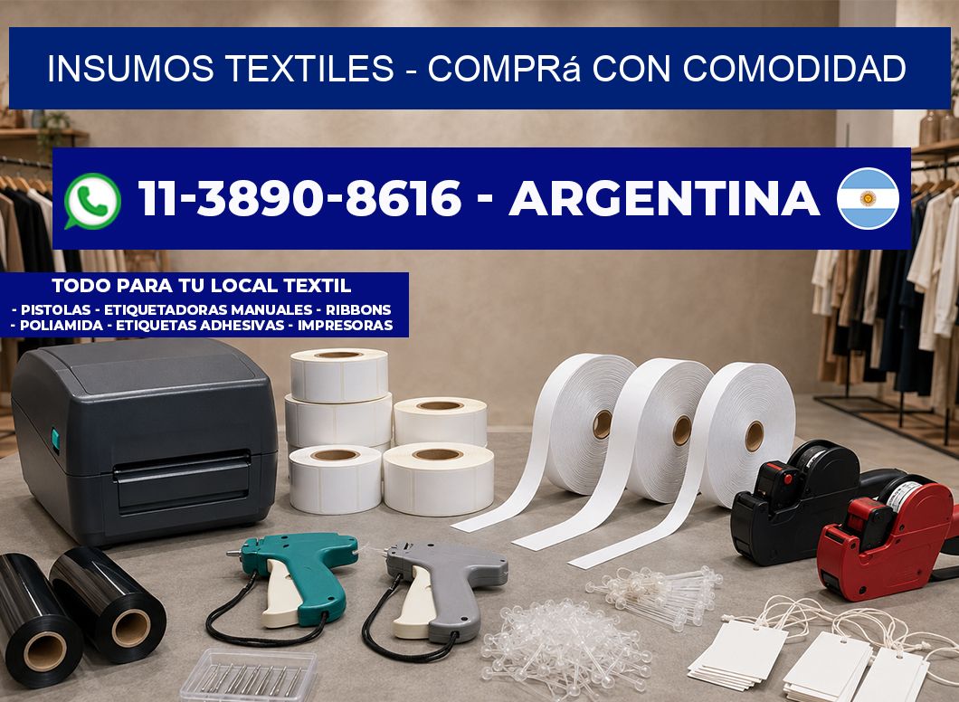 INSUMOS TEXTILES - Comprá con comodidad