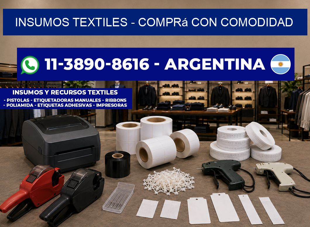 INSUMOS TEXTILES – Comprá con comodidad