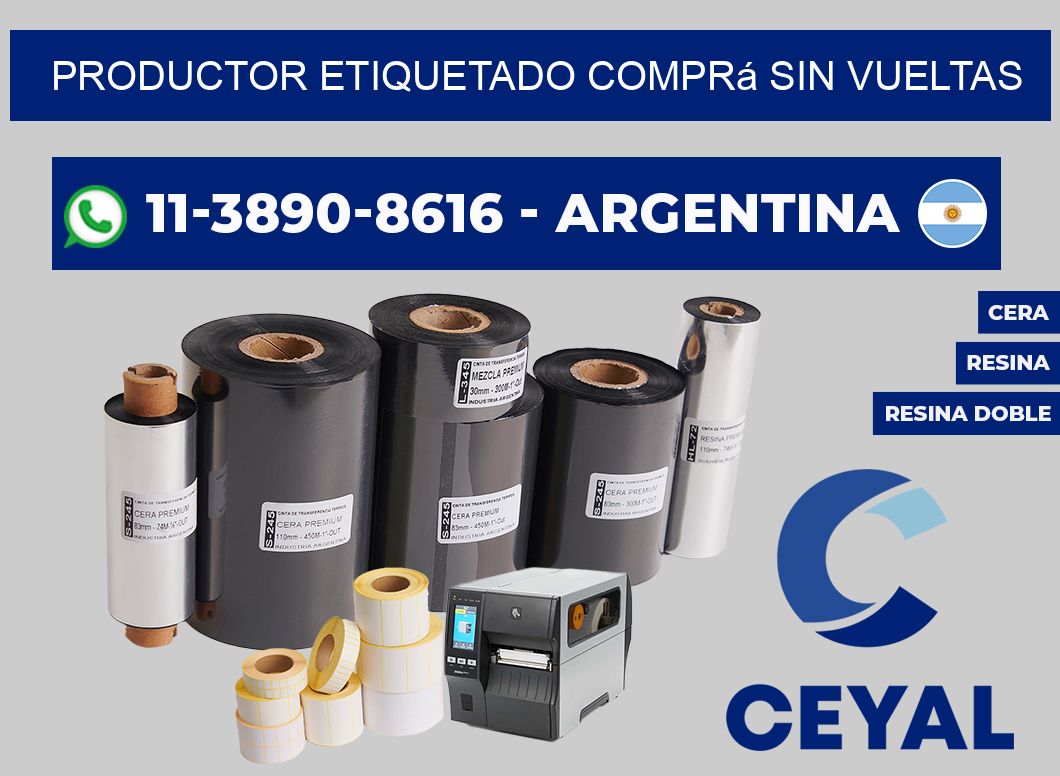 PRODUCTOR ETIQUETADO Comprá sin vueltas