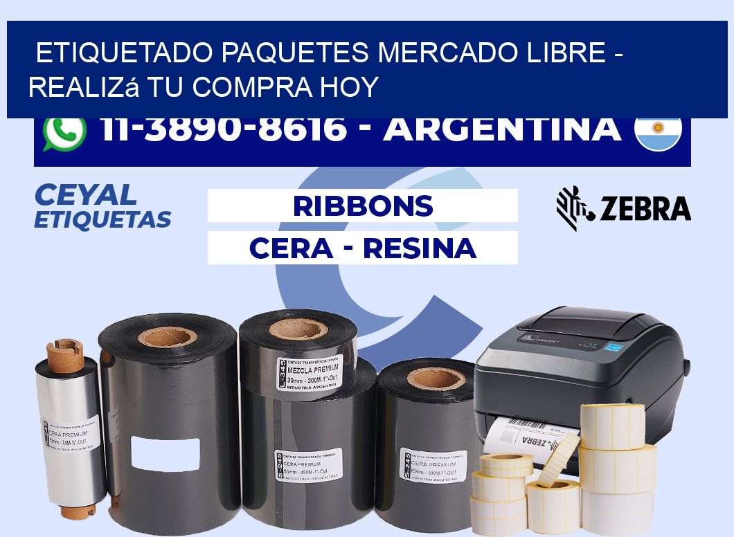 etiquetado paquetes mercado libre - Realizá tu compra hoy