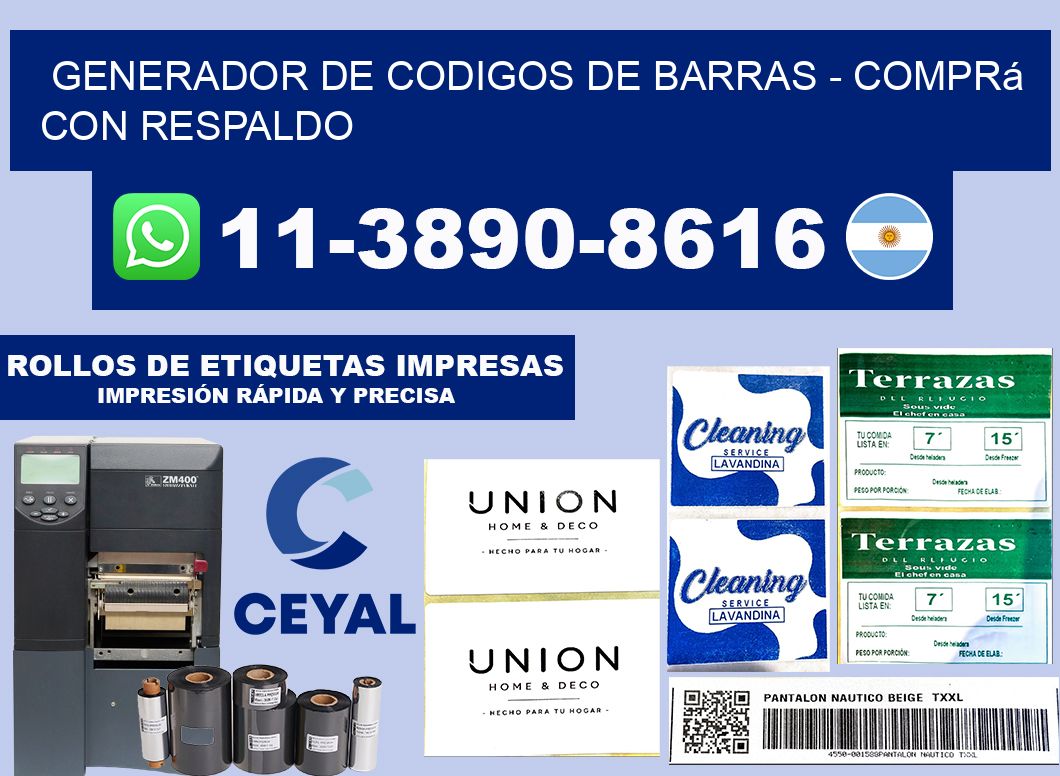 generador de codigos de barras - Comprá con respaldo