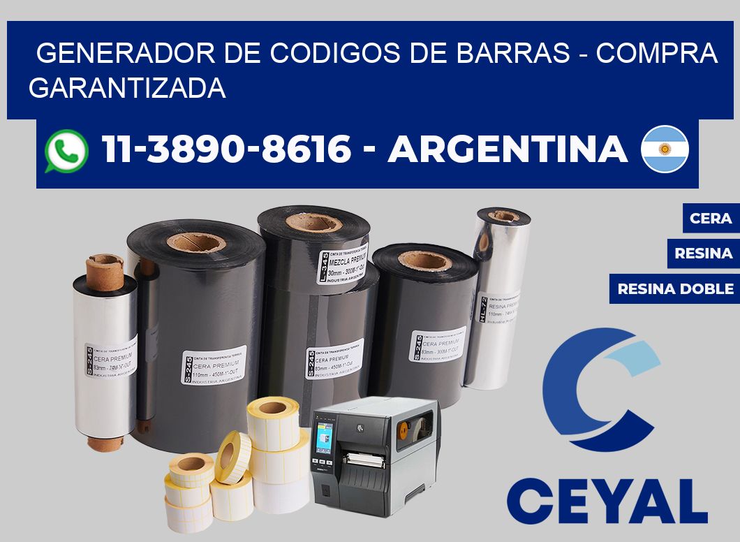 generador de codigos de barras - Compra garantizada