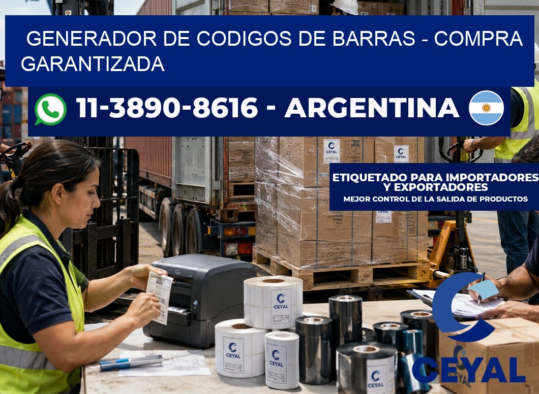 generador de codigos de barras – Compra garantizada