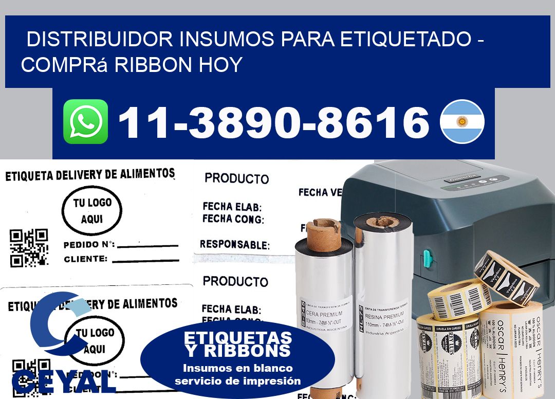 DISTRIBUIDOR INSUMOS PARA ETIQUETADO – Comprá ribbon hoy