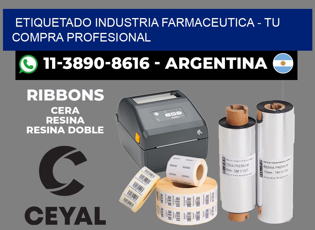 ETIQUETADO INDUSTRIA FARMACEUTICA - Tu compra profesional