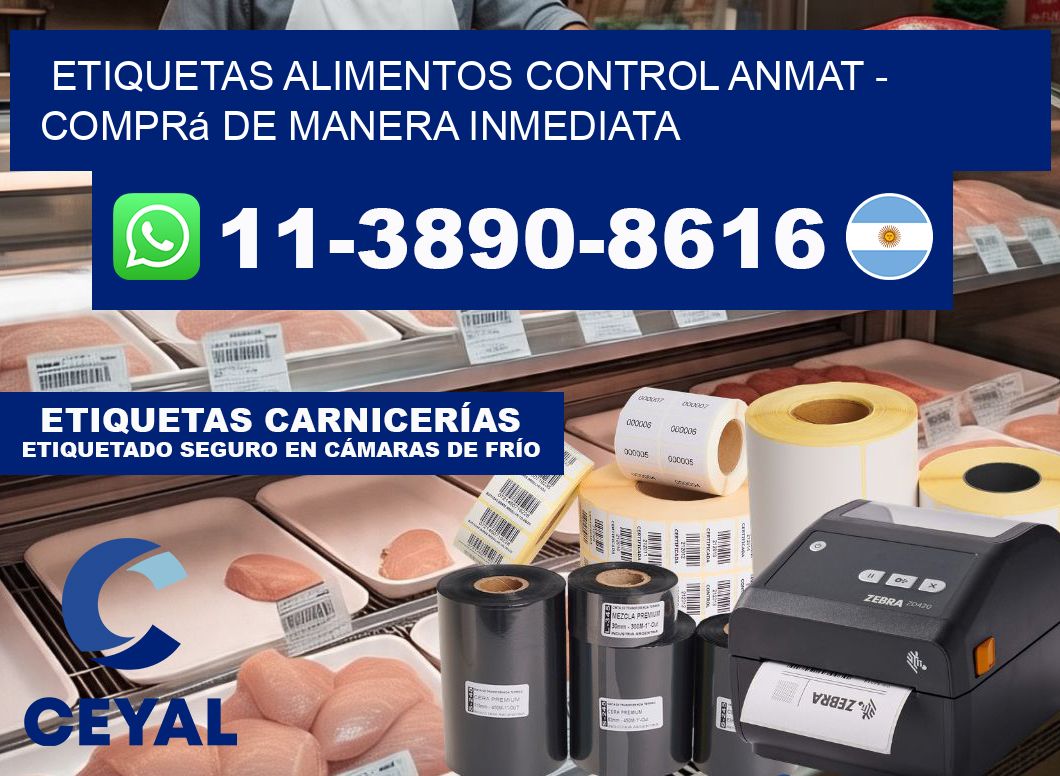 ETIQUETAS ALIMENTOS CONTROL ANMAT - Comprá de manera inmediata