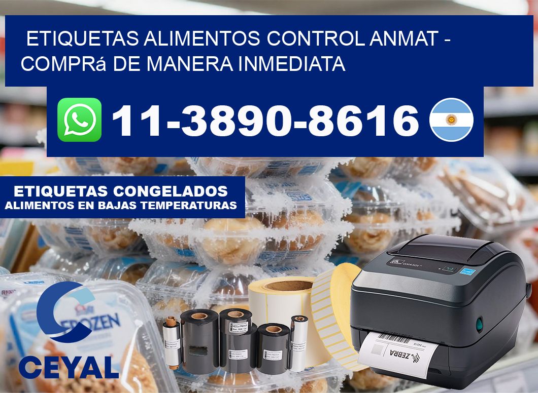 ETIQUETAS ALIMENTOS CONTROL ANMAT – Comprá de manera inmediata