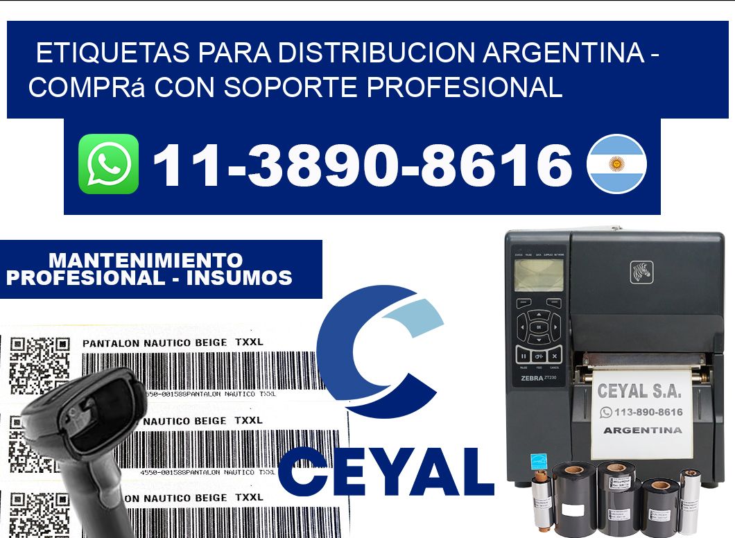ETIQUETAS PARA DISTRIBUCION ARGENTINA - Comprá con soporte profesional