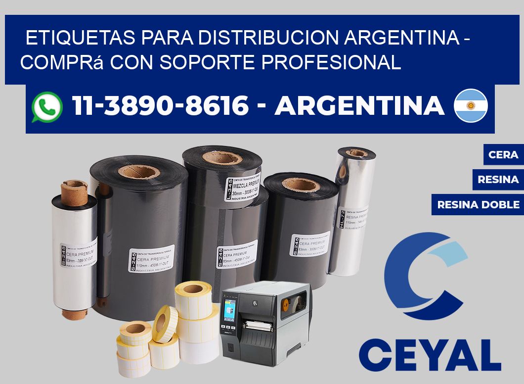 ETIQUETAS PARA DISTRIBUCION ARGENTINA - Comprá con soporte profesional