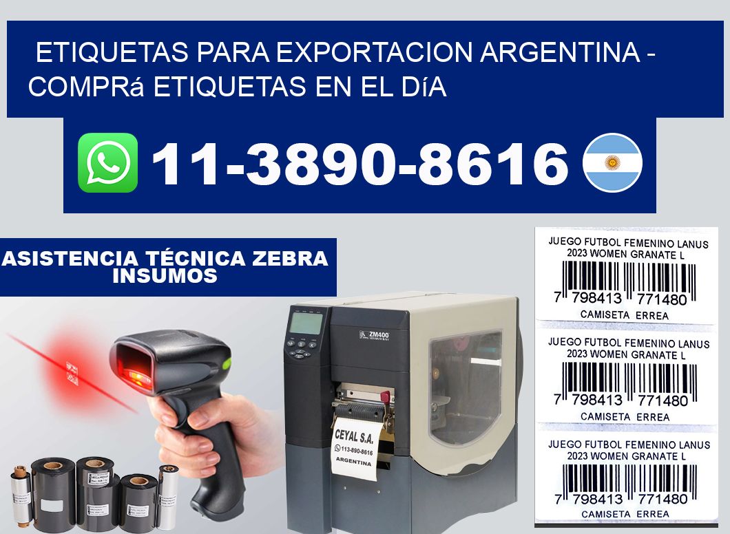 ETIQUETAS PARA EXPORTACION ARGENTINA - Comprá etiquetas en el día