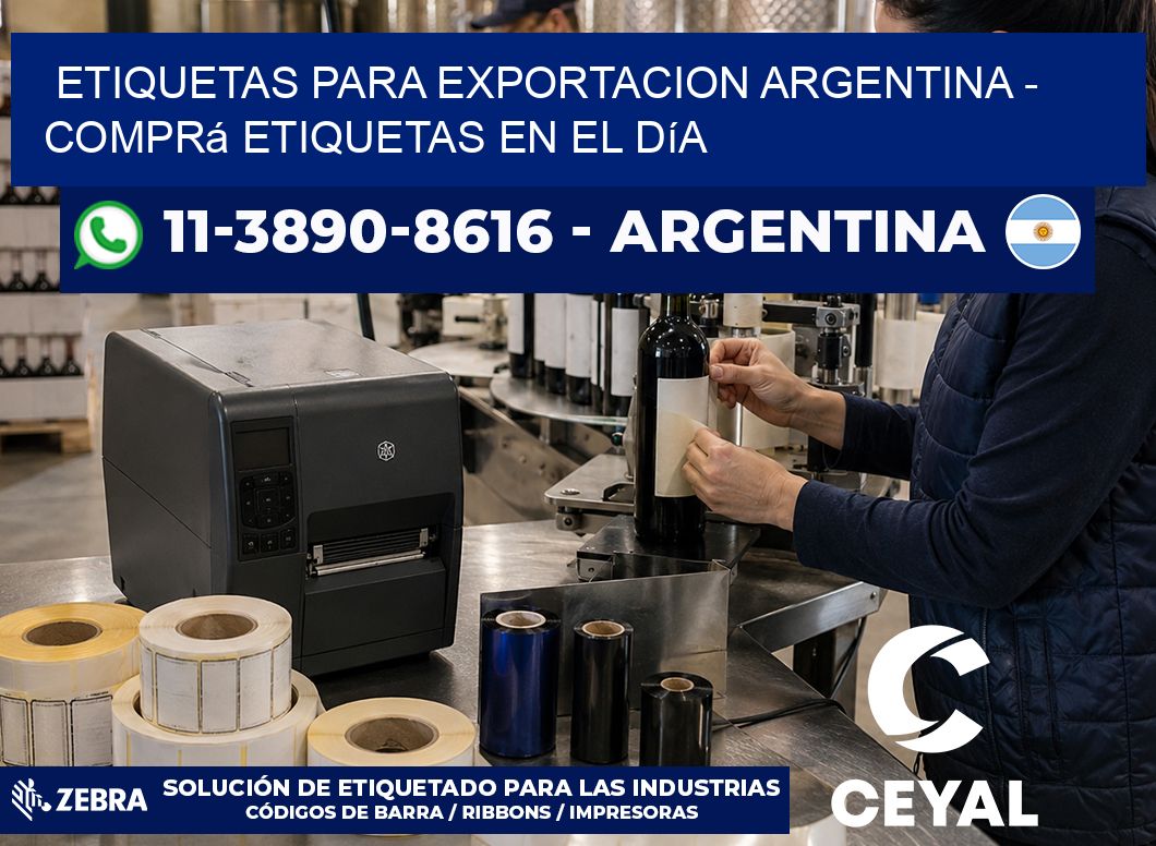 ETIQUETAS PARA EXPORTACION ARGENTINA – Comprá etiquetas en el día