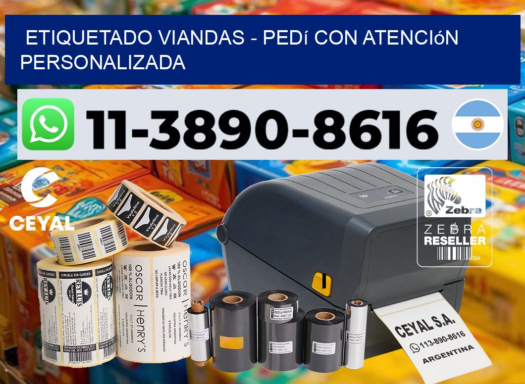 Etiquetado viandas - Pedí con atención personalizada