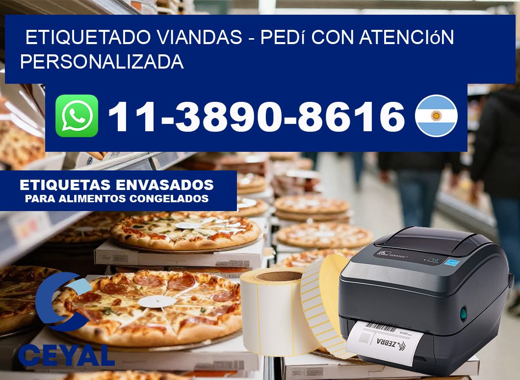 Etiquetado viandas - Pedí con atención personalizada