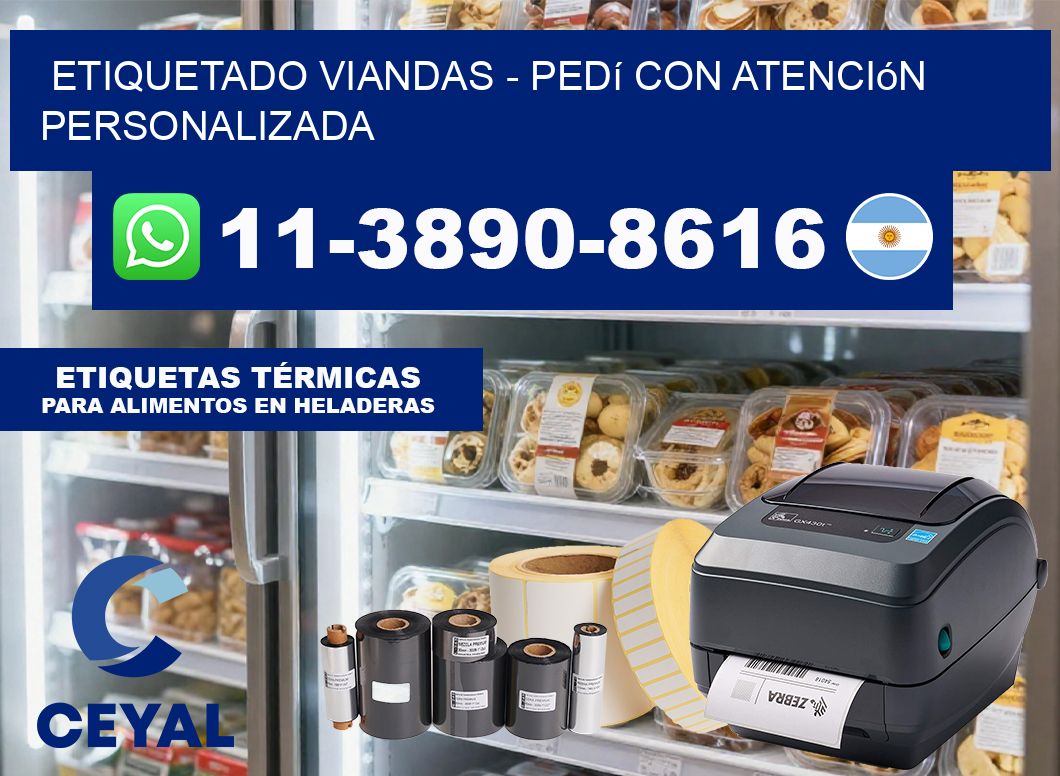 Etiquetado viandas – Pedí con atención personalizada