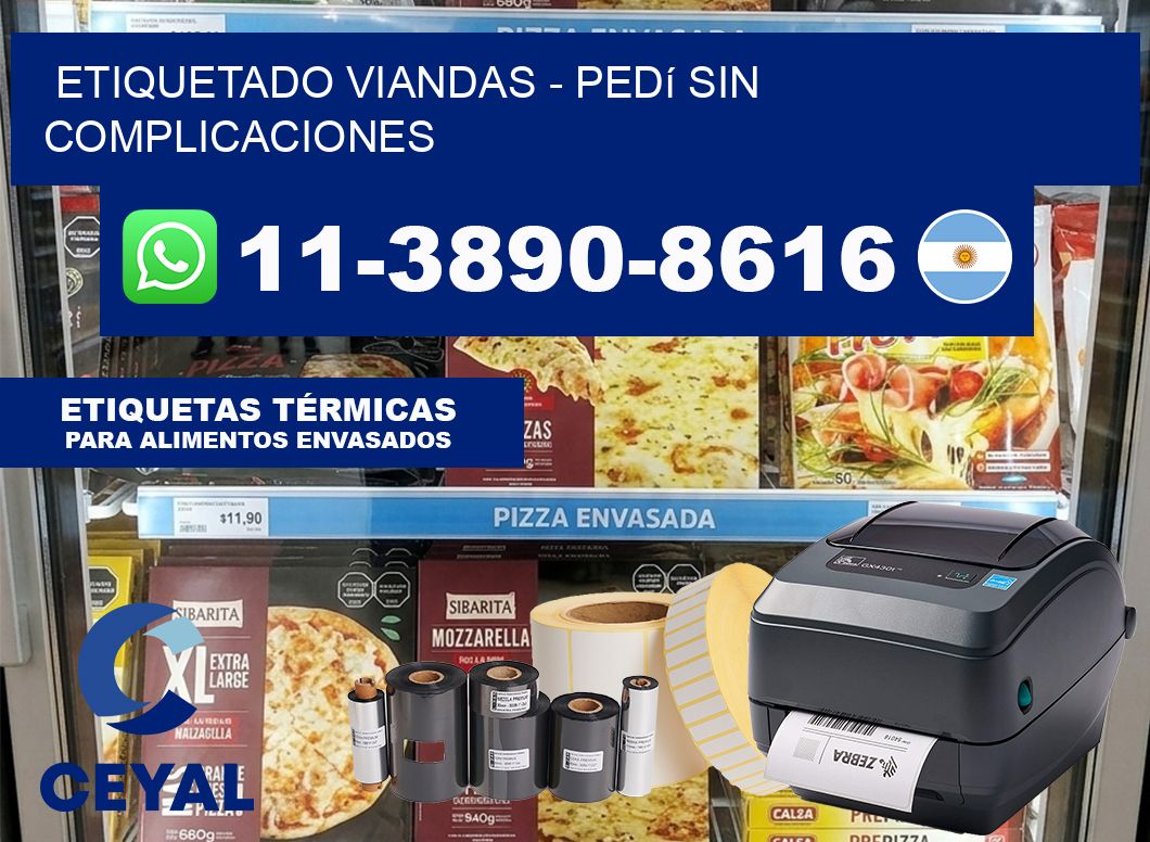 Etiquetado viandas - Pedí sin complicaciones